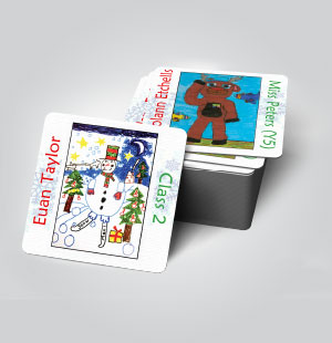 Personalised Coasters for Schools